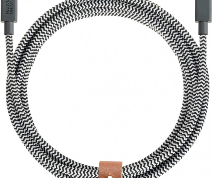 Кабель Native Union Belt Cable Type-C (2.4M) V2 Zebra